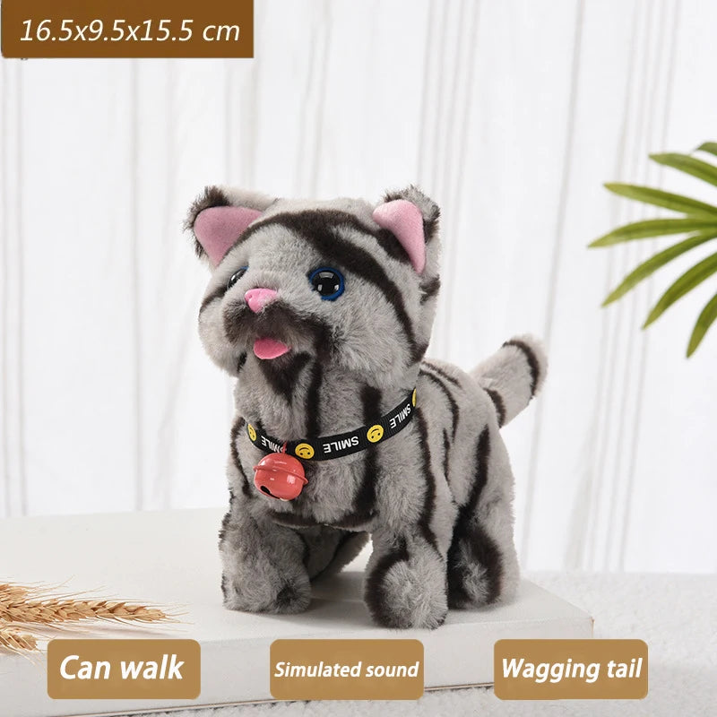 Electric Interactive Walking Cat Plush
