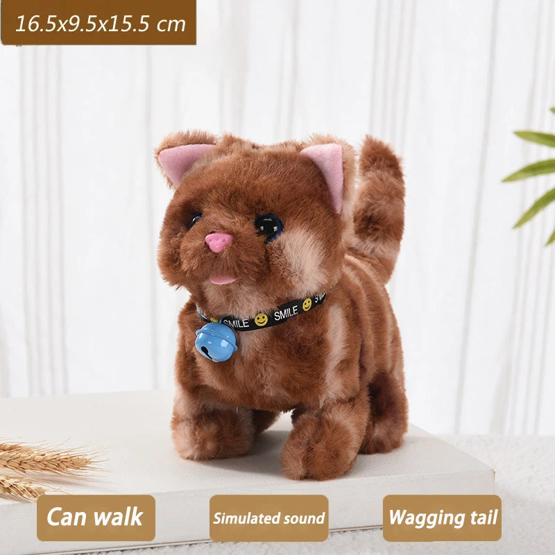 Electric Interactive Walking Cat Plush