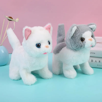 Electric Interactive Walking Cat Plush