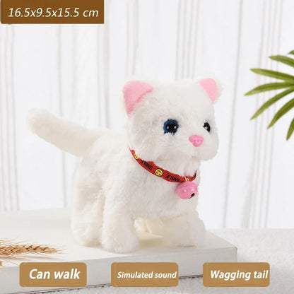 Electric Interactive Walking Cat Plush
