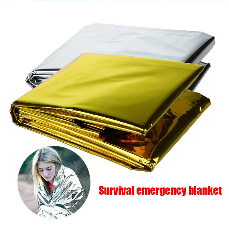 Emergency Thermal Blanket - Windproof/Waterproof for Outdoor Survival
