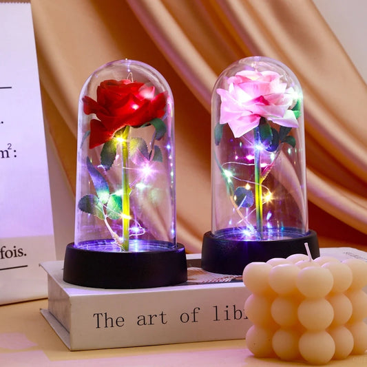 Eternal Gold Foil Rose - Creative LED Night Light Flower Valentine Gift