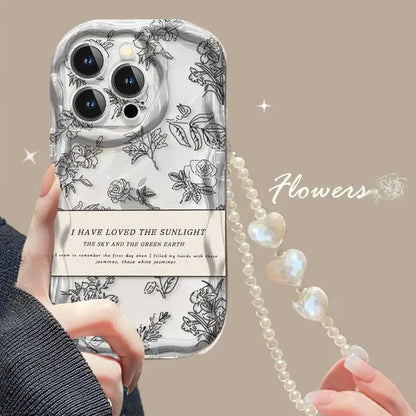 Fashion Butterfly Phone Case with Heart Bracelet
