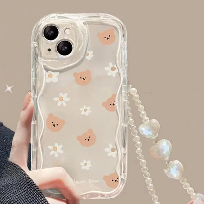 Fashion Butterfly Phone Case with Heart Bracelet
