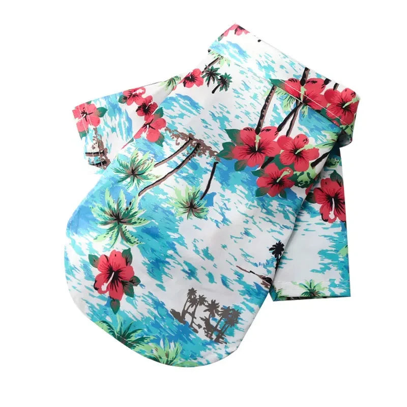 Floral Printed SmallMedium Dog Summer Clothes