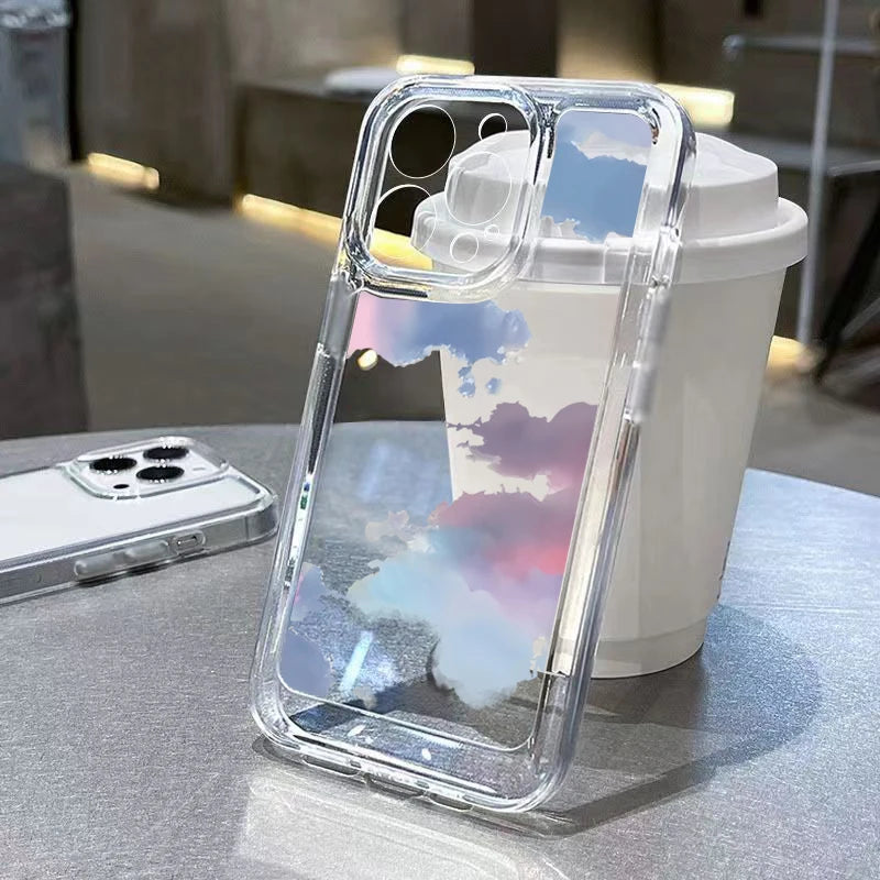 Floral Silicone Clear Case
