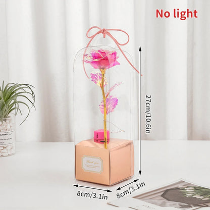 Eternal Gold Foil Rose - Creative LED Night Light Flower Valentine Gift