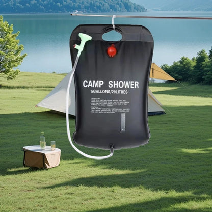 Foldable 20L Outdoor Solar Shower Bag - Heated Water Bags