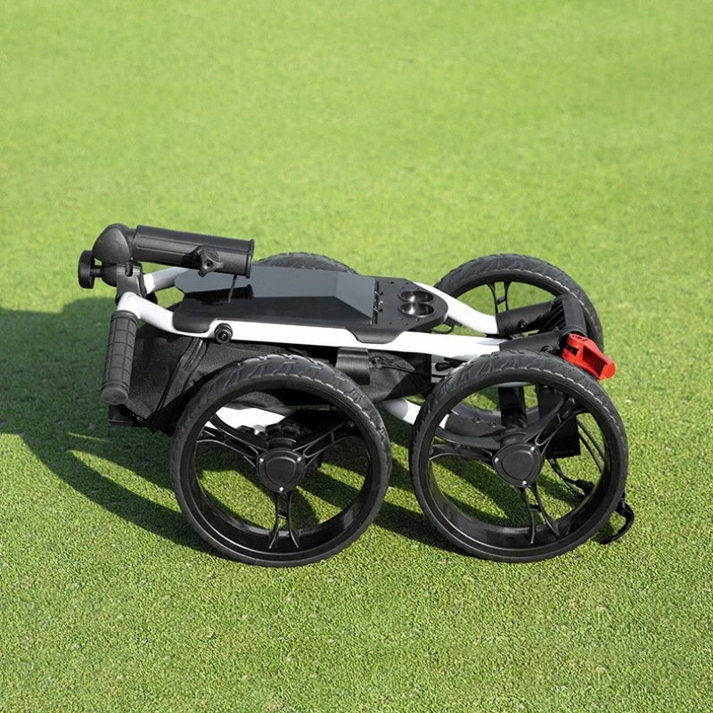 Foldable Golf Bag Cart 4-Wheel