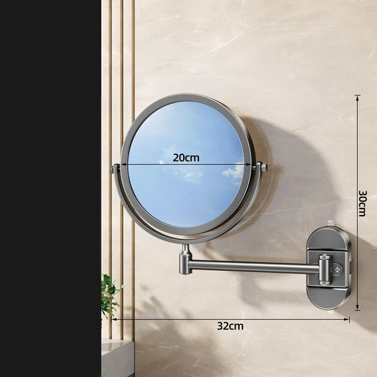 Foldable Magnifying Wall Mounted Vanity Mirror