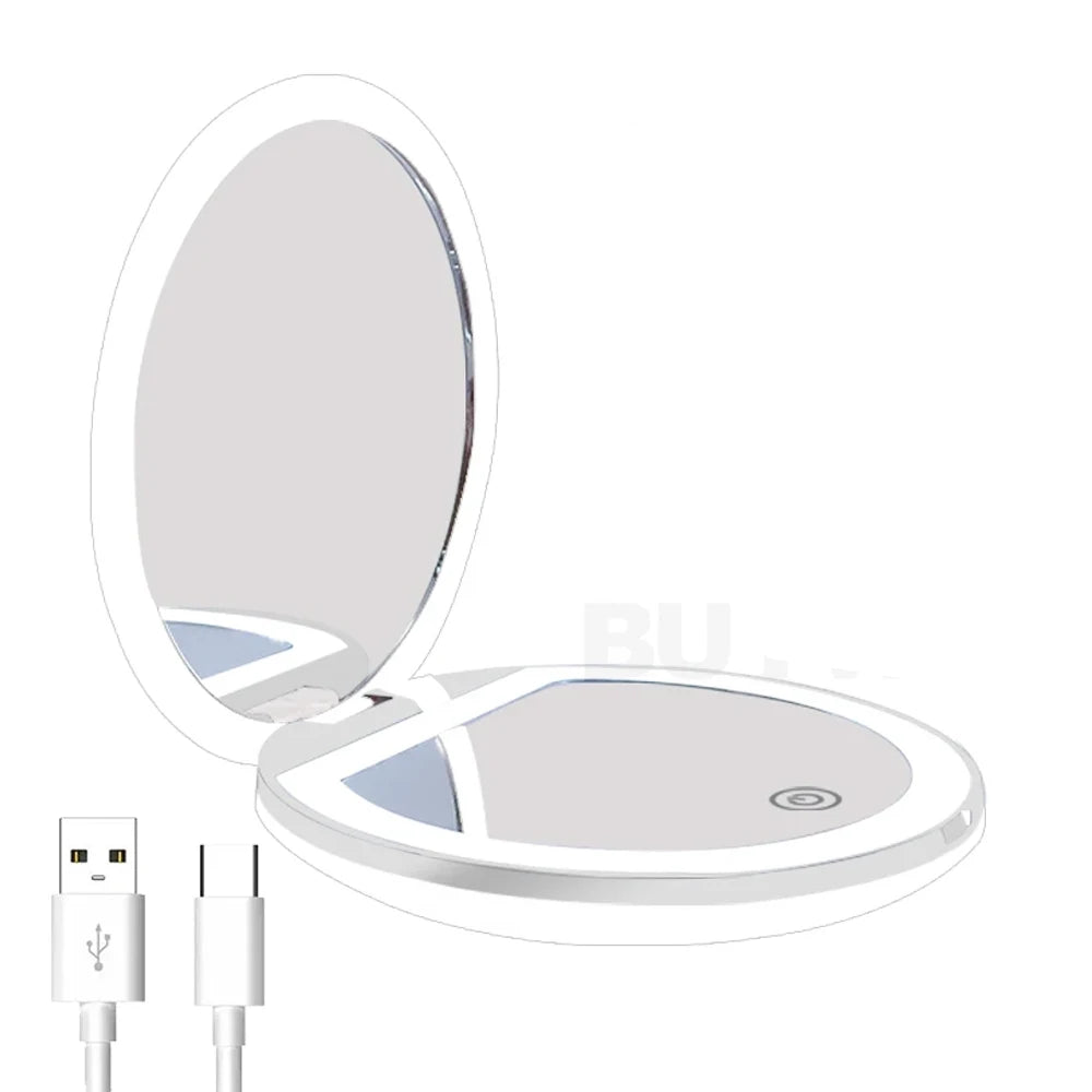 Handheld Foldable Small Vanity Mirror