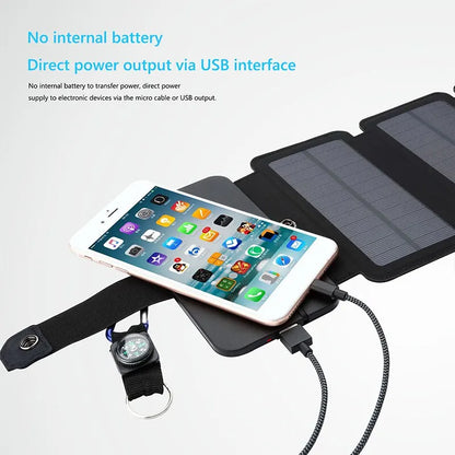 Foldable Solar Panel Portable High-Power USB Charging
