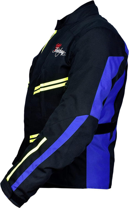 High Vis Armored, high vis motorcycle jacket, motor jacket, protective motorcycle jacket, riding jacket for men, thermal jacket