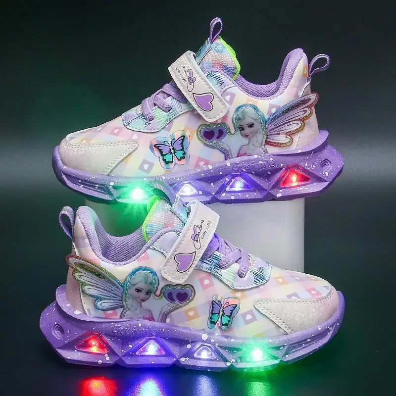 Girls Led light Princess Sneakers