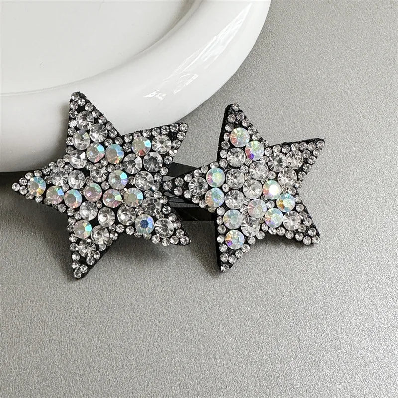 Girls Princess Pentagram Hair Clips Headwear