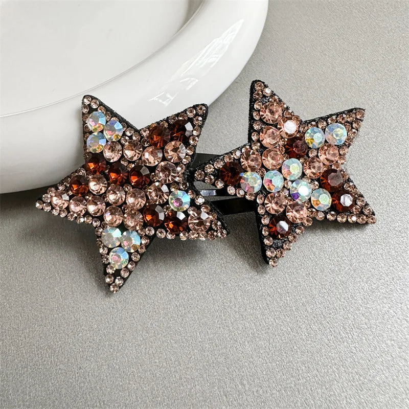 Girls Princess Pentagram Hair Clips Headwear