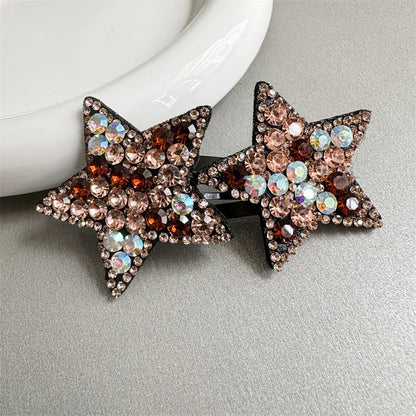 Girls Princess Pentagram Hair Clips Headwear