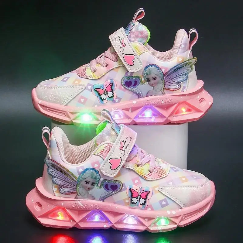 Girls Led light Princess Sneakers