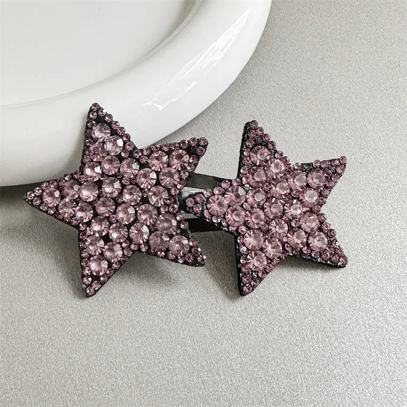 Girls Princess Pentagram Hair Clips Headwear