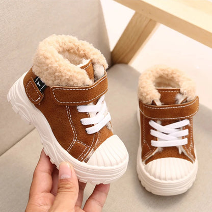 Girls Waterproof Short Baby Cotton Boots