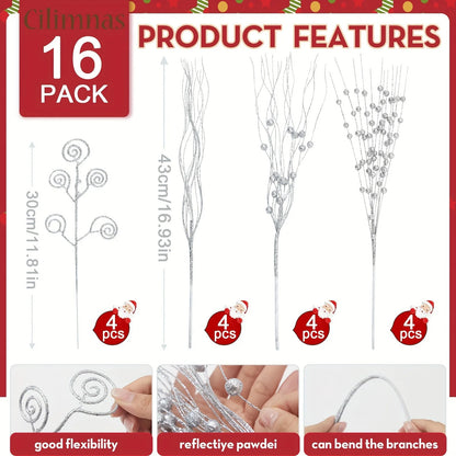 christmas flower ornaments
