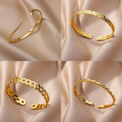 Gold-Plates stainless bracelet

