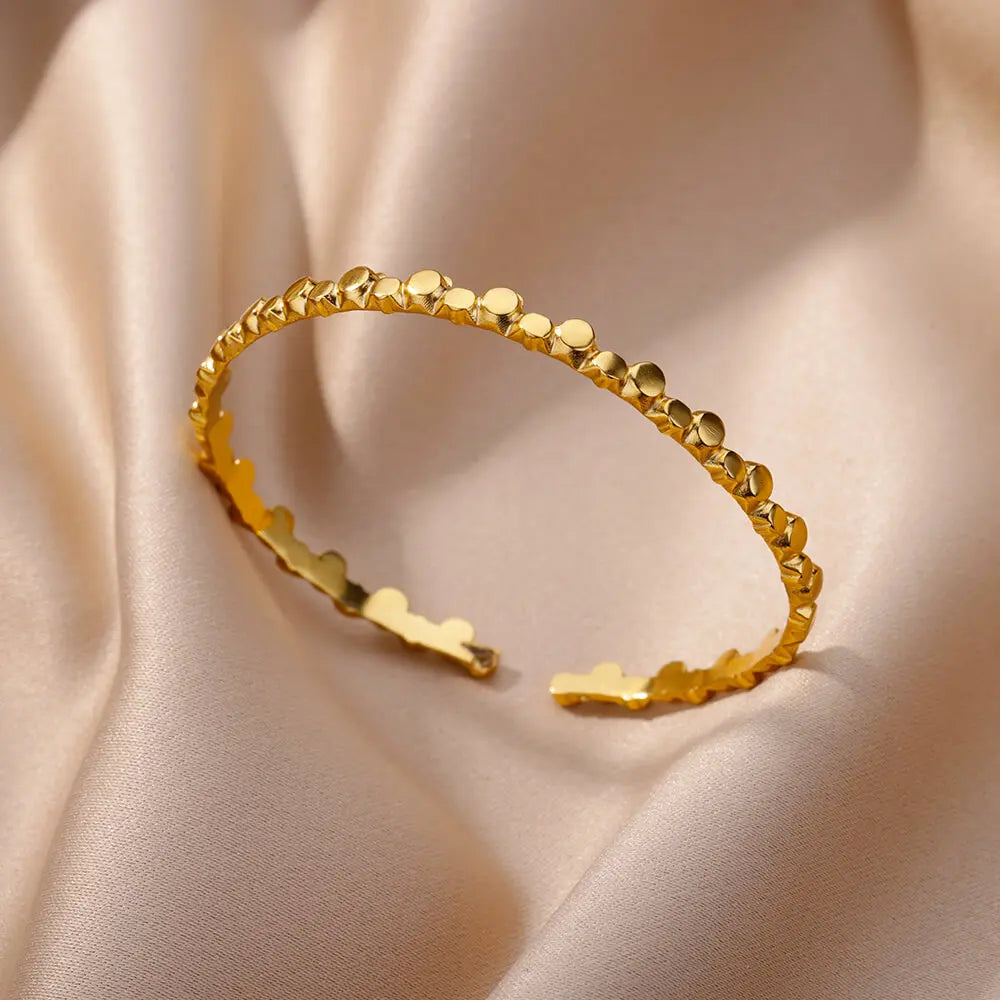 Gold-Plates stainless bracelet

