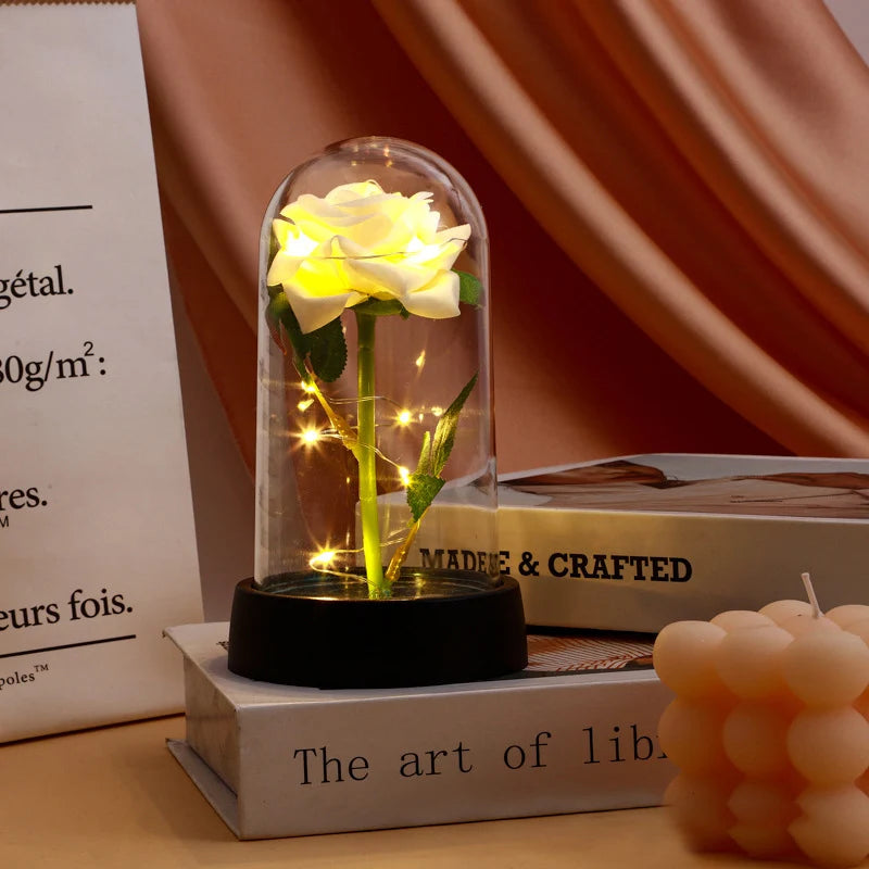 Eternal Gold Foil Rose - Creative LED Night Light Flower Valentine Gift