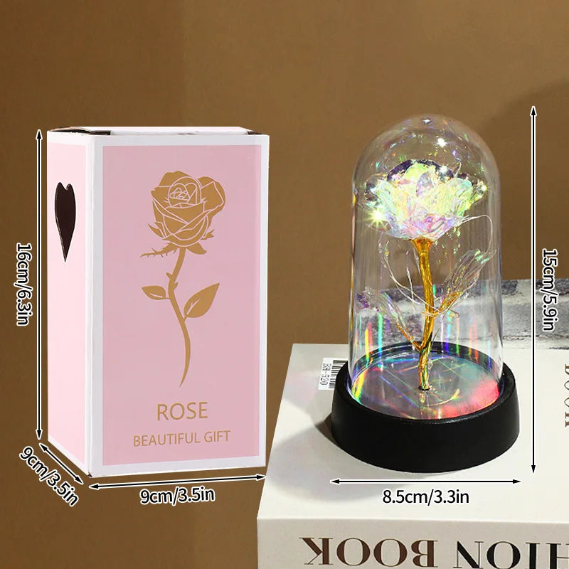 Eternal Gold Foil Rose - Creative LED Night Light Flower Valentine Gift