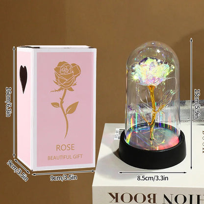 Eternal Gold Foil Rose - Creative LED Night Light Flower Valentine Gift