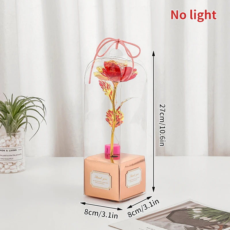 Eternal Gold Foil Rose - Creative LED Night Light Flower Valentine Gift