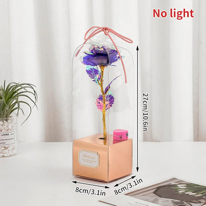 Eternal Gold Foil Rose - Creative LED Night Light Flower Valentine Gift