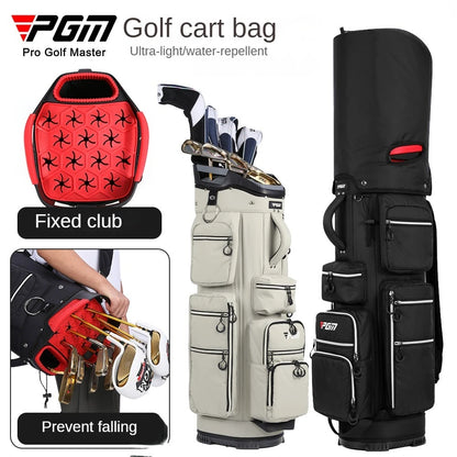 PGM QB166: Lightweight Standard Golf Bag with Fixed Club Holder
