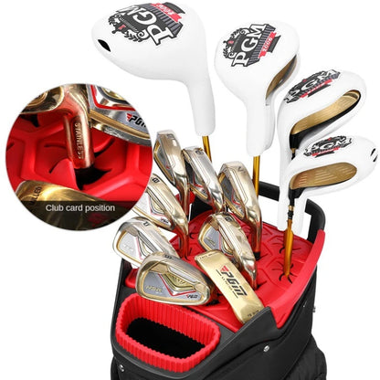 PGM QB166: Lightweight Standard Golf Bag with Fixed Club Holder
