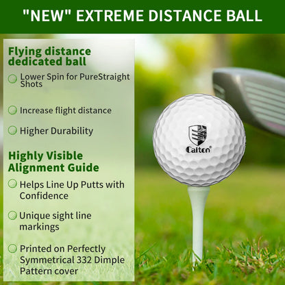 Double Core Aerodynamic Design Golf Ball
