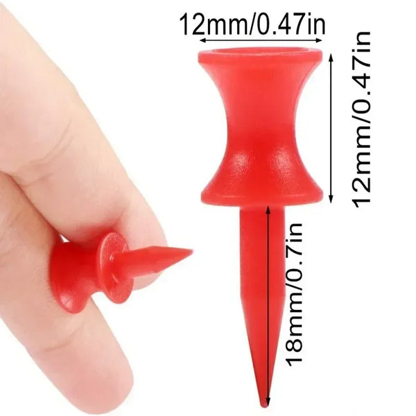 50pcs Durable Red Golf Tee Set Main View