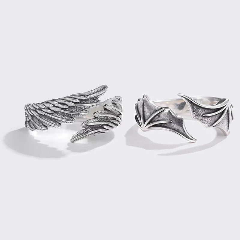 Gothic Demon  Angel Wings Ring