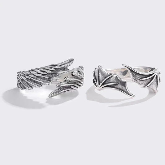 Gothic Demon  Angel Wings Ring