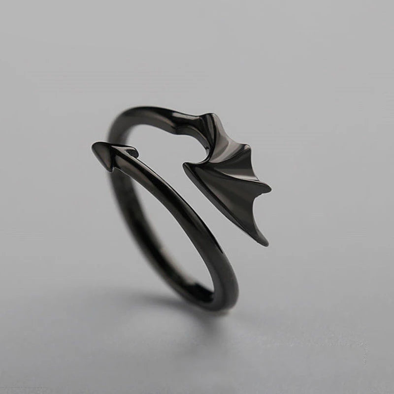 Gothic Devil Dragon Wing Ring