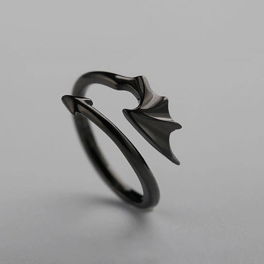 Gothic Devil Dragon Wing Ring