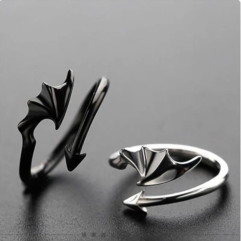 Gothic Devil Dragon Wing Ring