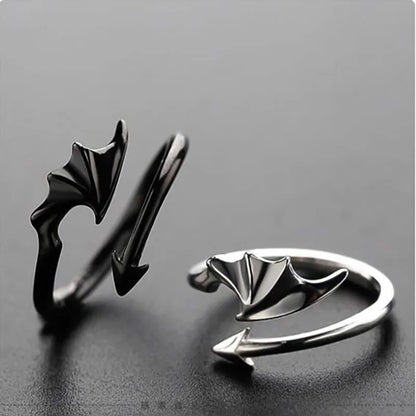 Gothic Devil Dragon Wing Ring