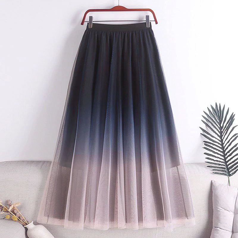 midi pleated skirt
