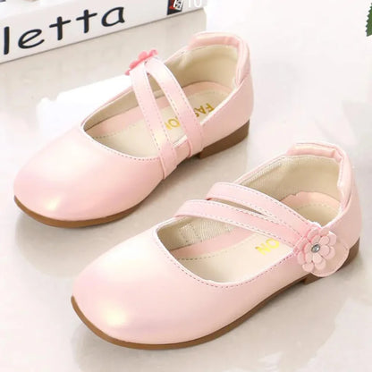 Kids Leather Slip Shoes