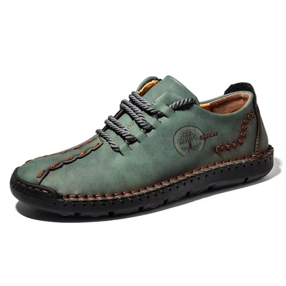 Baskets et mocassins confortables en cuir faits à la main pour hommes