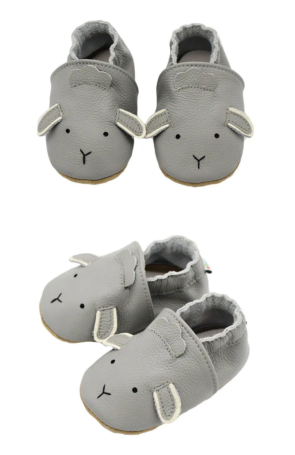 Pantoufles nouveau-né à semelle souple