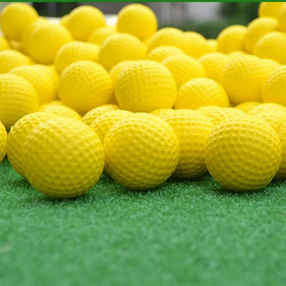 Lot de 20 balles de golf en mousse PU jaune pour l'entraînement