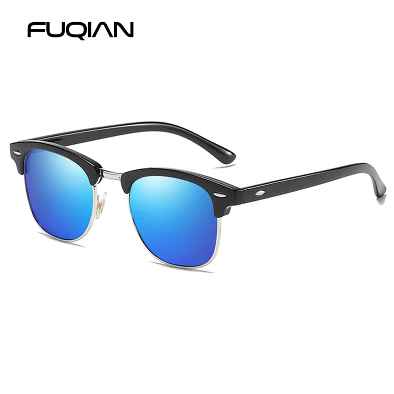 Unisex Retro Square Polarized Sunglasses