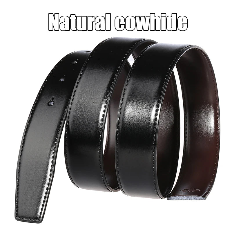 Ceinture réversible en cuir pour hommes pour jeans