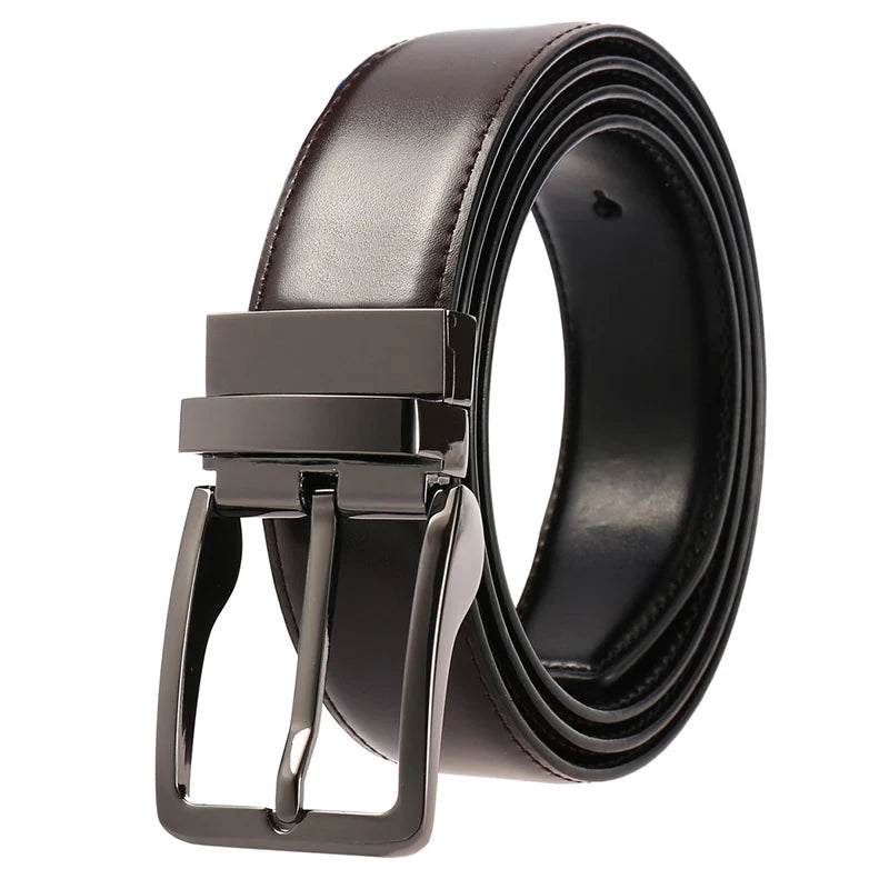 Ceinture réversible en cuir pour hommes pour jeans